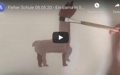 Ein Lama malen in 5 Schritten